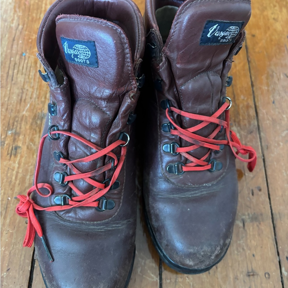 Leather work boots